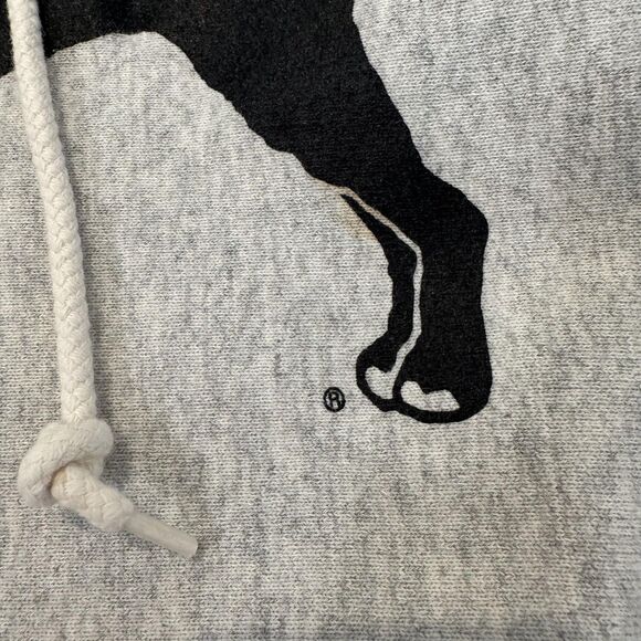 VTG 90s The Black Dog Sweatshirt Sz L Gray Martha's Vineyard USA Made Dog Logo - Picture 8 of 11